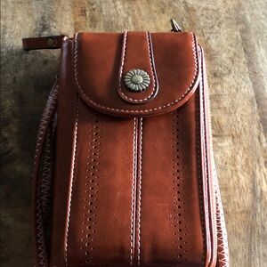 Leather Crossbody Wallet